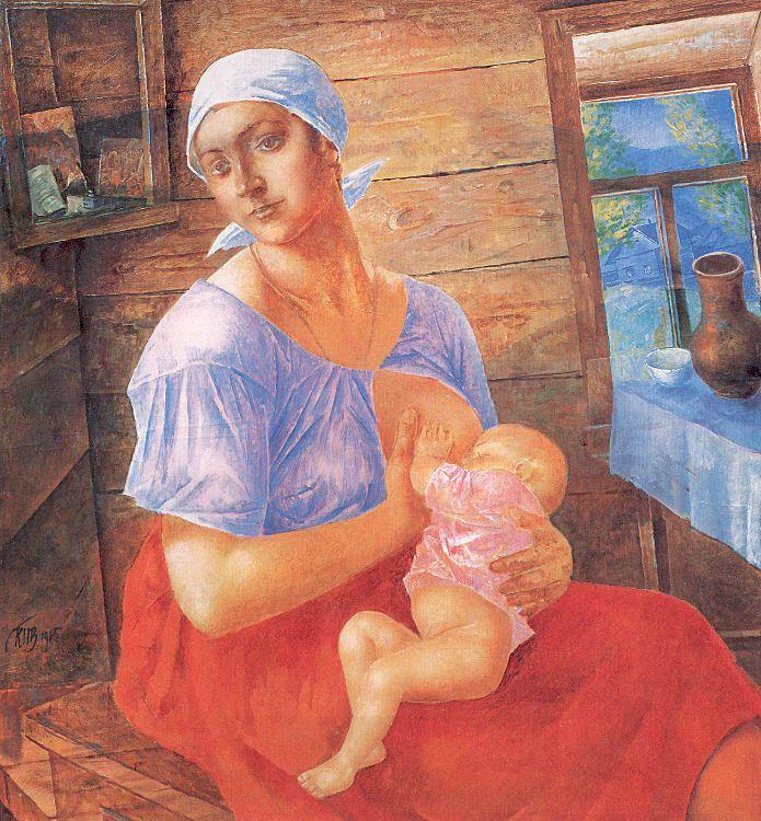 Petrov-Vodkin, Kozma Mother oil painting picture
